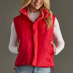 World Traveler Vest – Bright Red - Juli's Wearable Art