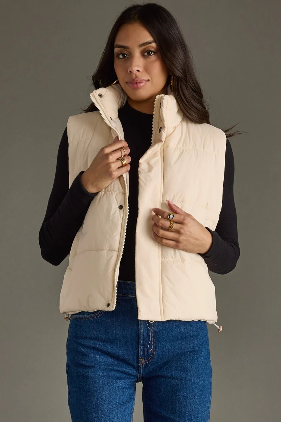 World Traveler Vest | Cream - Juli's Wearable Art
