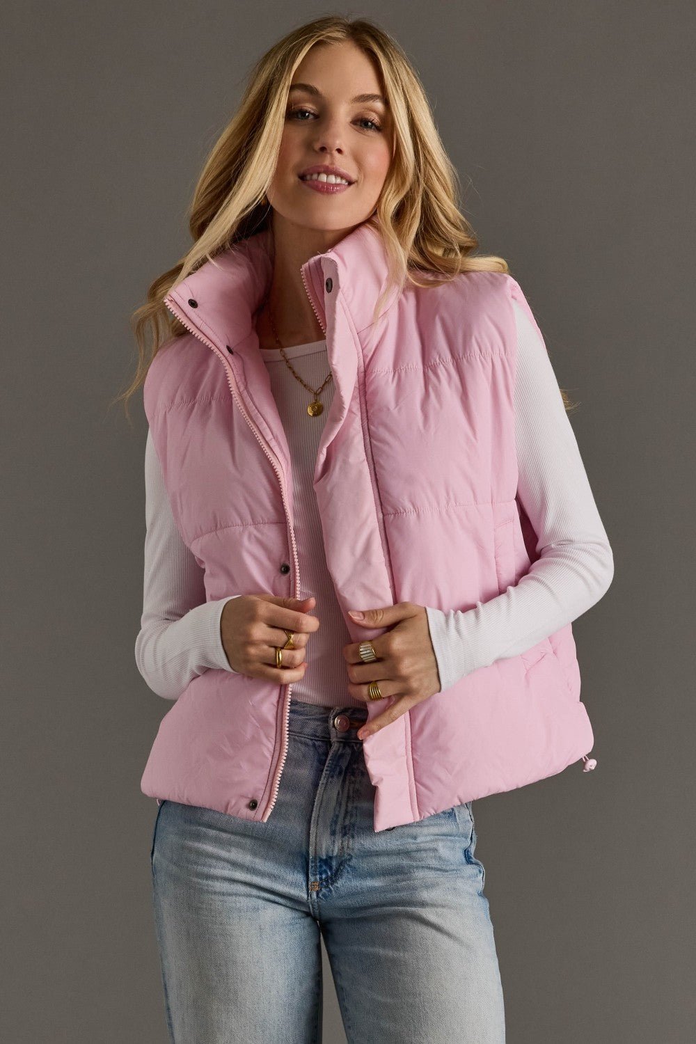 World Traveler Vest | Light Pink