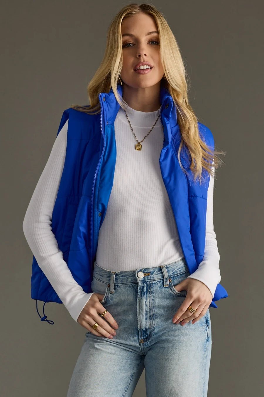 World Traveler Vest | Royal Blue - Juli's Wearable Art