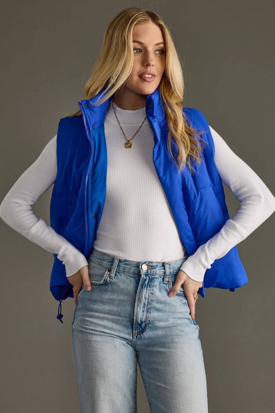 World Traveler Vest | Royal Blue - Juli's Wearable Art