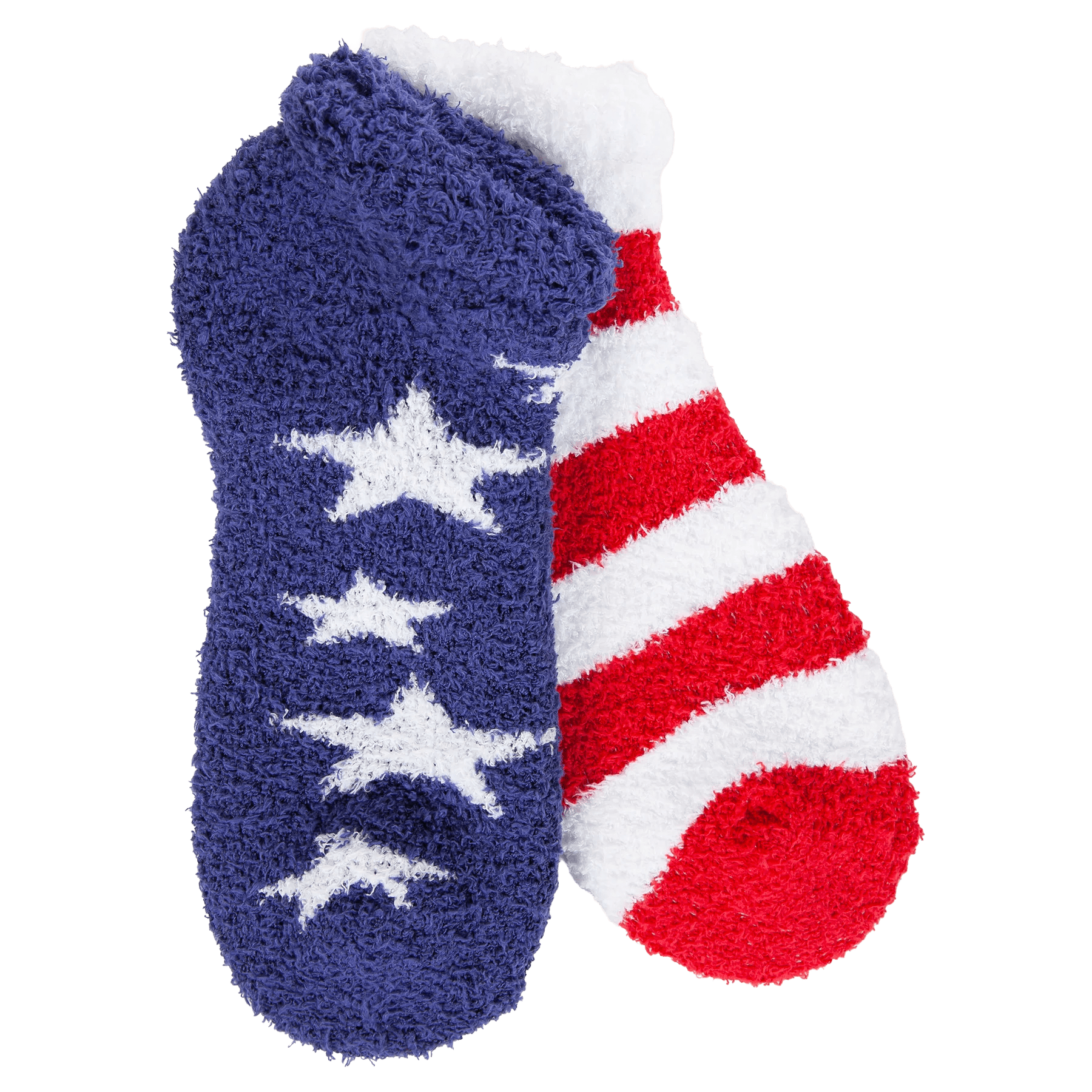World's Softest Fireside Cozy Low Socks | Stars & Stripes