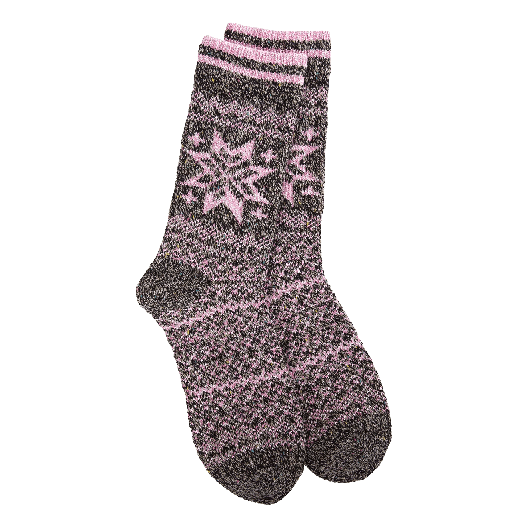 World's Softest Holiday Confetti Crew Socks | Pink Multi