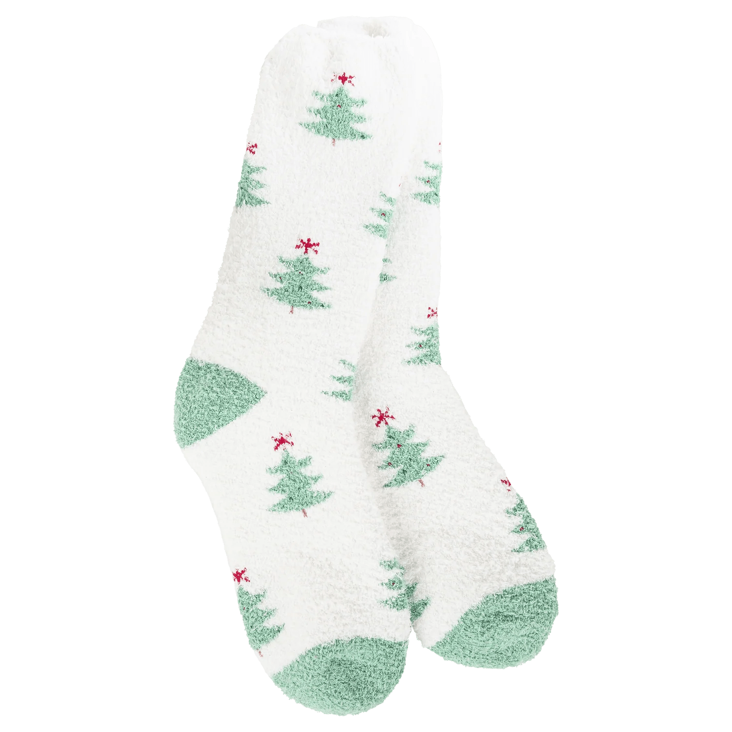 World's Softest Holiday Cozy Crew Socks - Holiday Forest - Juli's Wearable Art