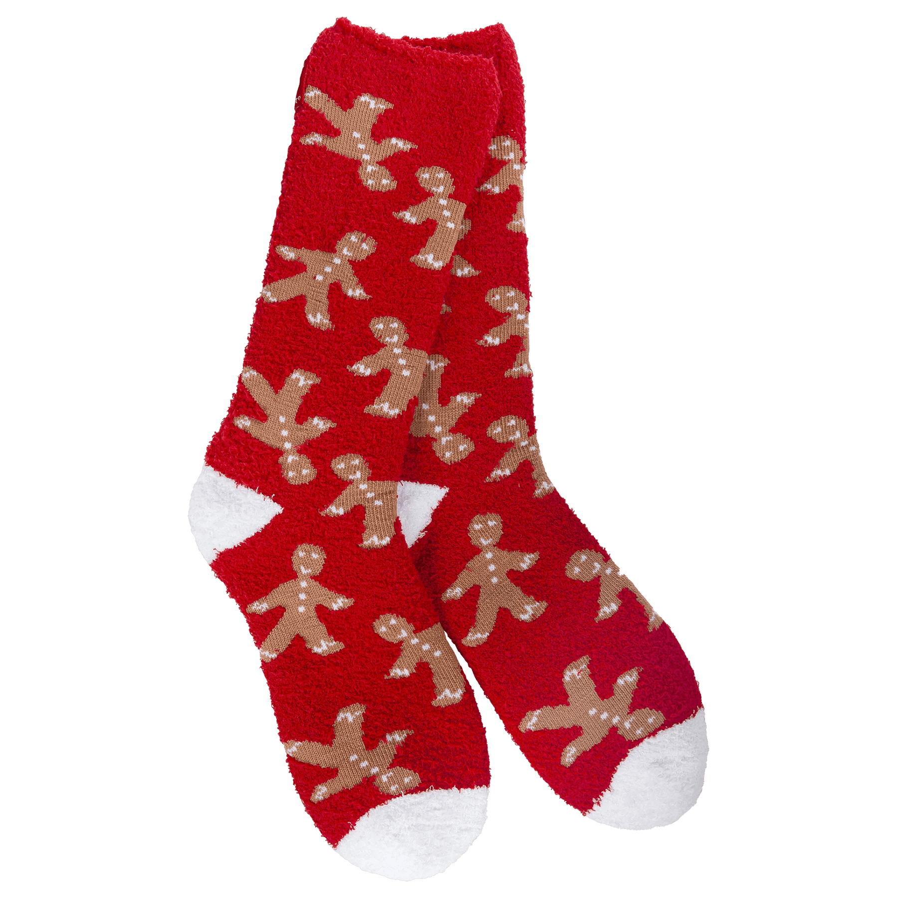 World’s Softest Socks – Gingerbread Man Cozy Crew - Juli's Wearable Art