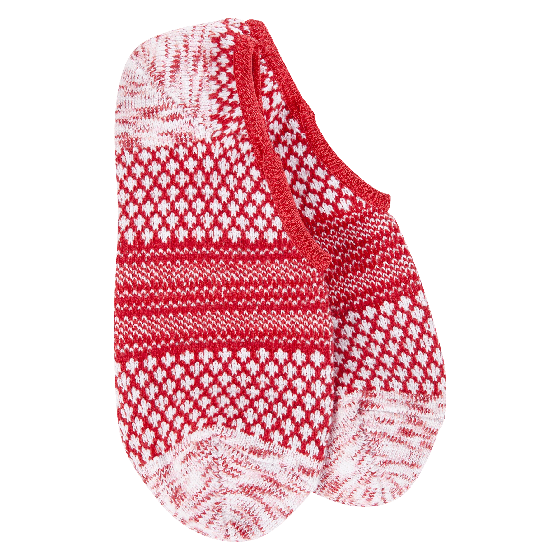 World's Softest® Weekend Gallery Holiday Footsie | Peppermint Multi