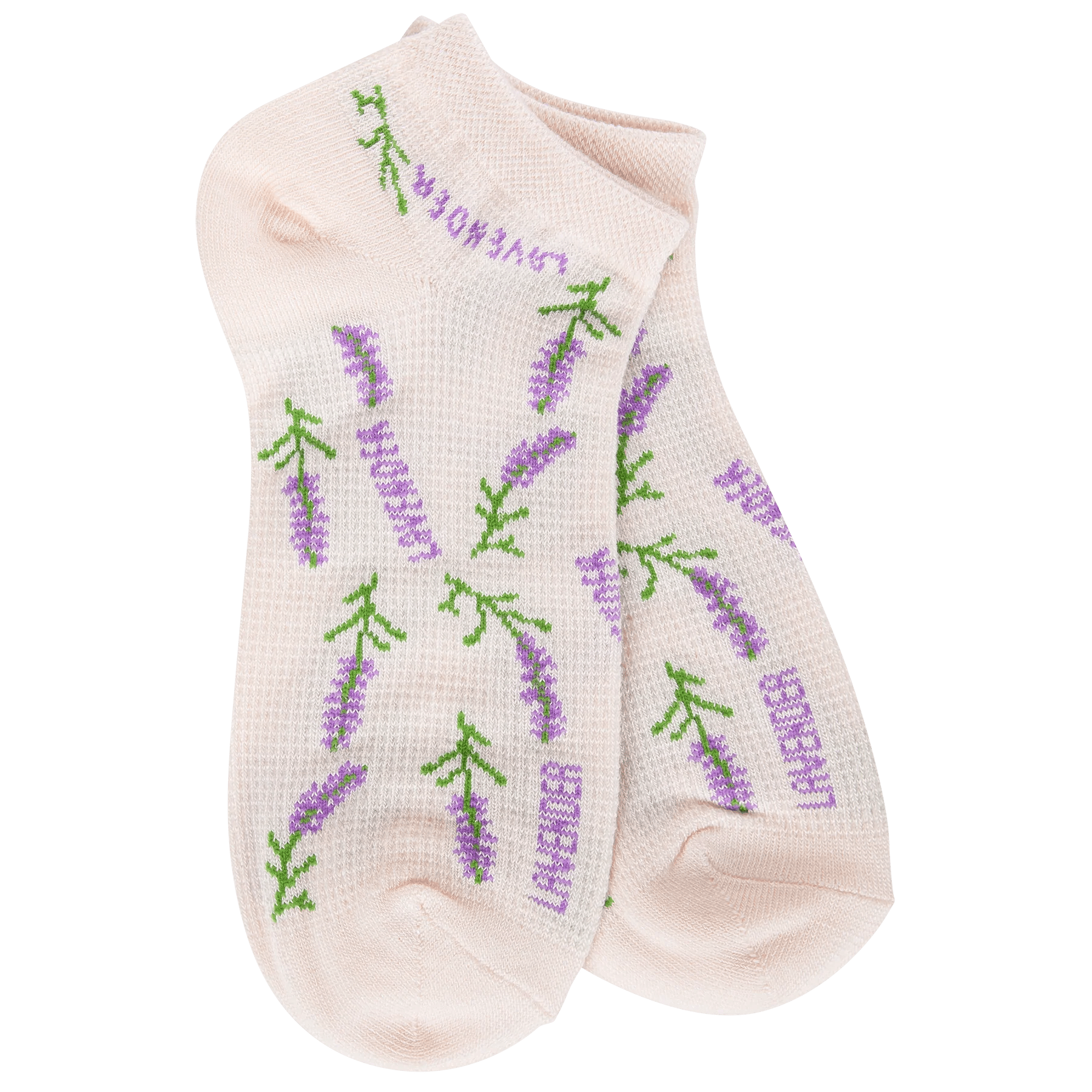 World's Softest Weekend Garden Low Socks | Lavendar - Juli's Wearable Art