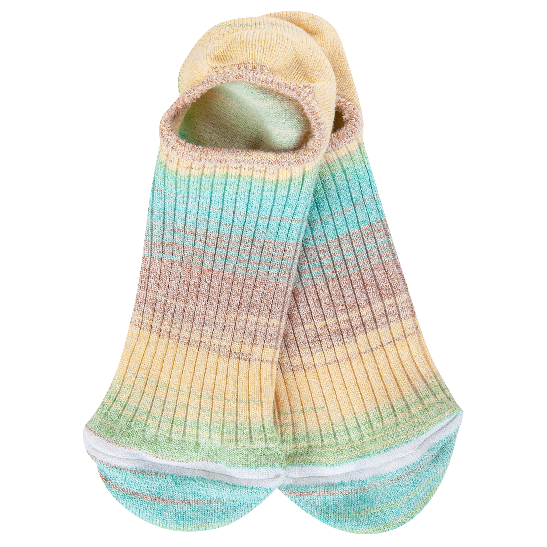 World's Softest Weekend Ombre Rugby Light Low Socks | Blue Raspberry - Juli's Wearable Art