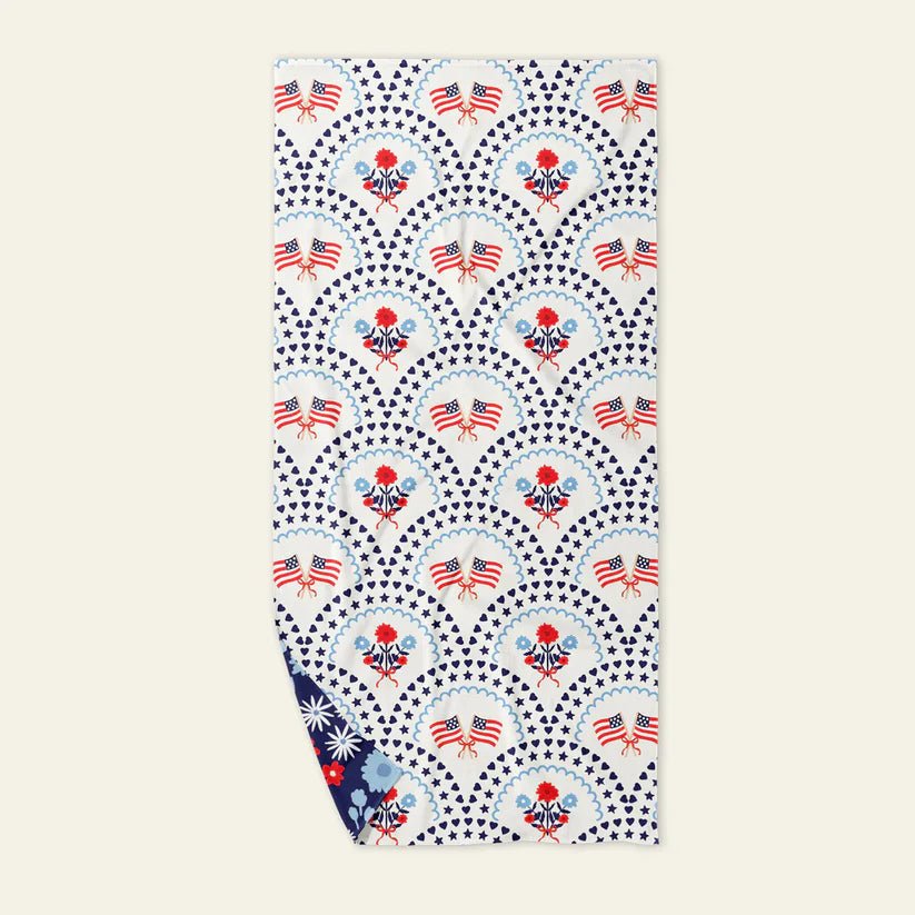 XL Quick - Dry Beach Towel | All American Darling - Juli's Wearable Art
