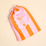 XL Quick - Dry Beach Towel | Sicily Stripes Pink - Juli's Wearable Art
