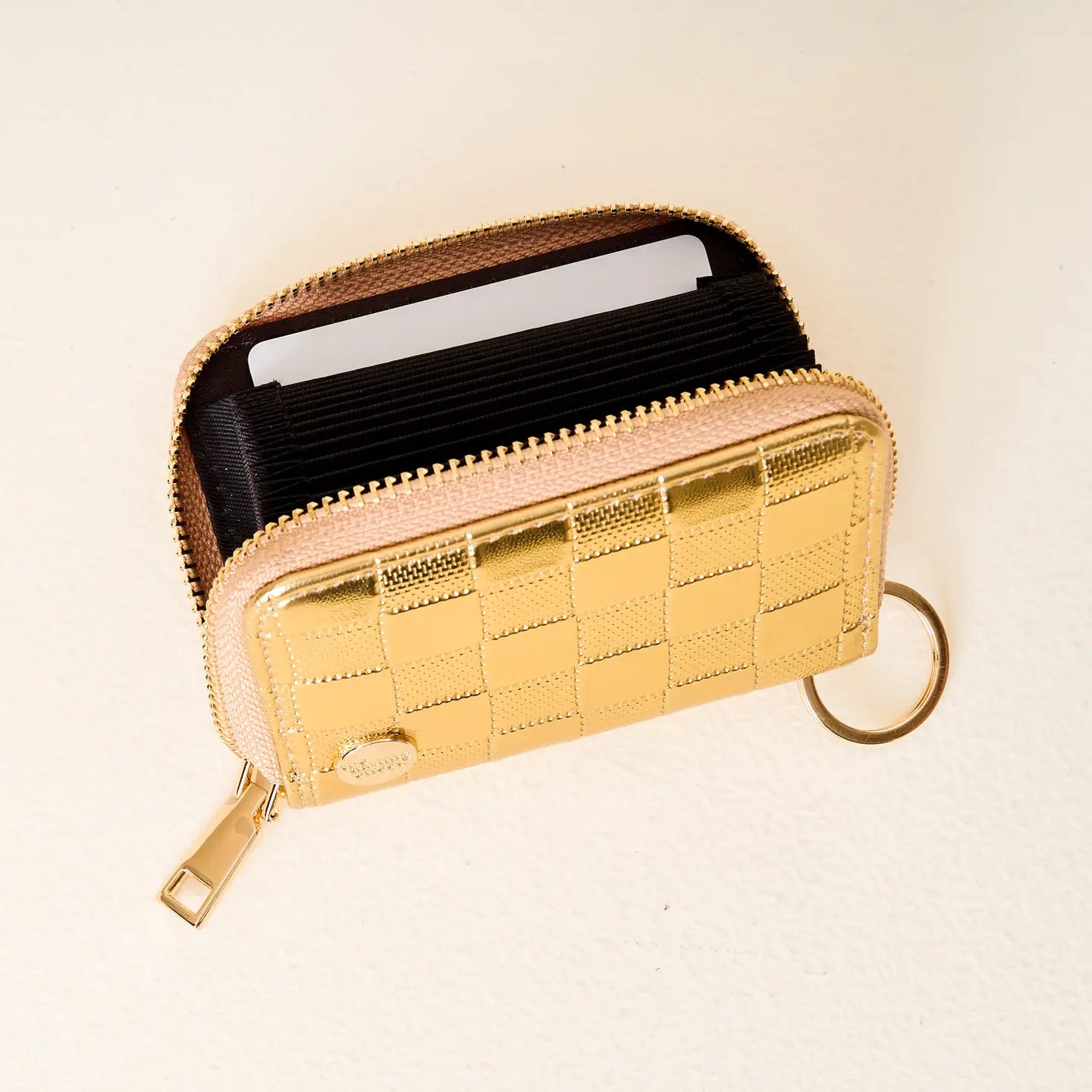 Zip Around Wallet - Metallic Gold - Juli's Wearable Art