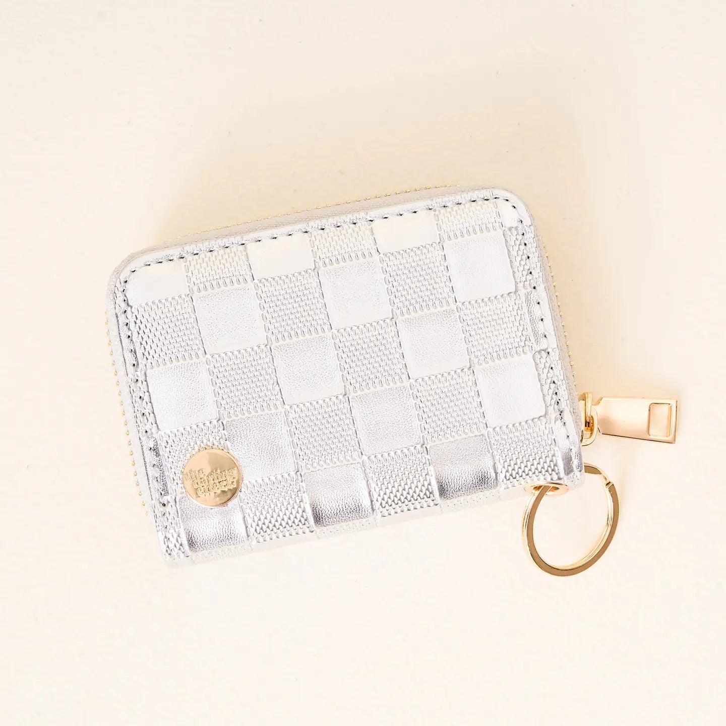 Zip Around Wallet - Metallic Silver - Juli's Wearable Art