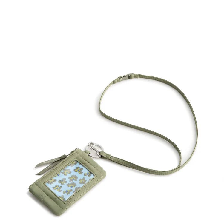 Zip ID Pouch w/Breakaway Lanyard | Featherweight | Deep Lichen Green - Juli's Wearable Art