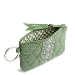Zip ID Pouch w/Breakaway Lanyard | Premium Cotton | Vineyard Green Chambray - Juli's Wearable Art
