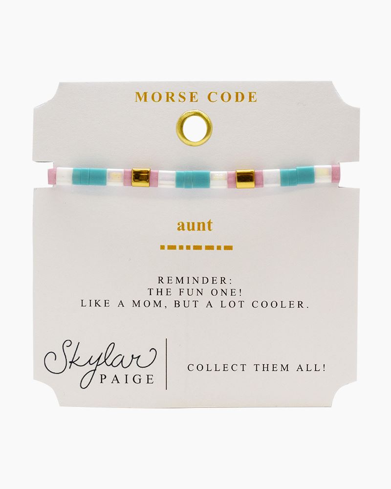 Skylar Paige - "Note to Self" - Morse Code Tila Beaded Bracelets