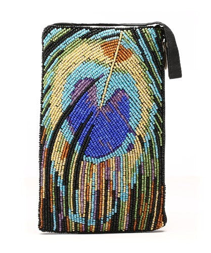 Bamboo Trading Co. Peacock Feather Club Bag