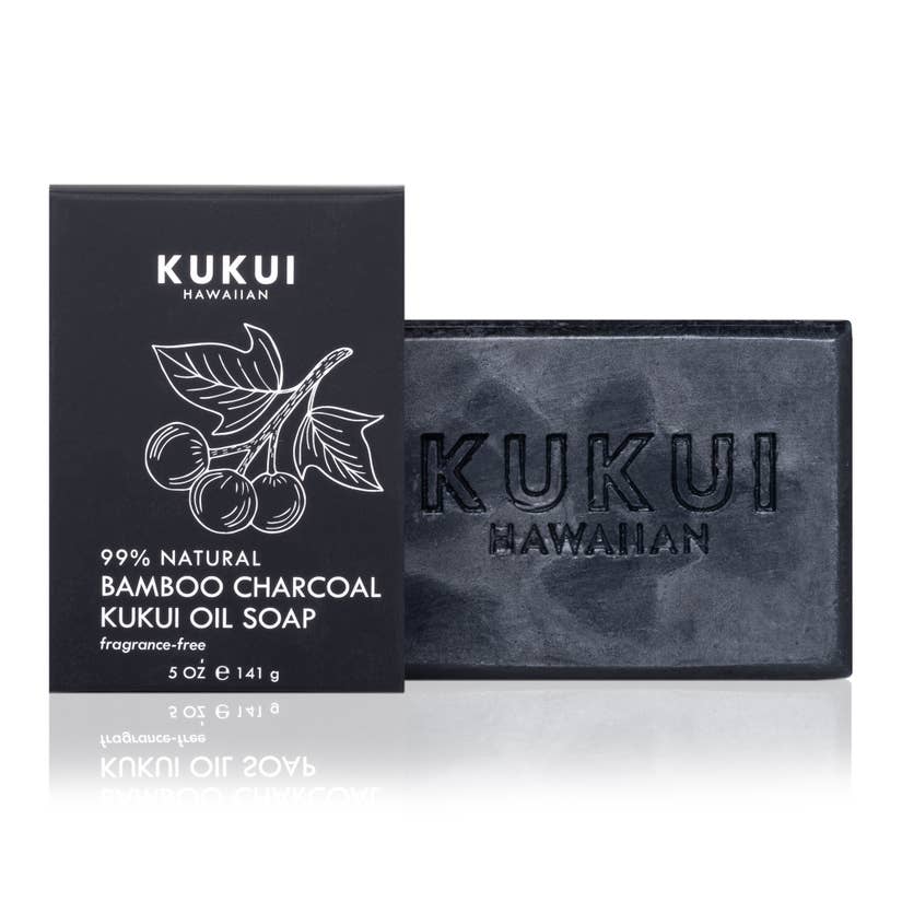 Maui Soap Company Bamboo Charcoal Kukui Oil Soap