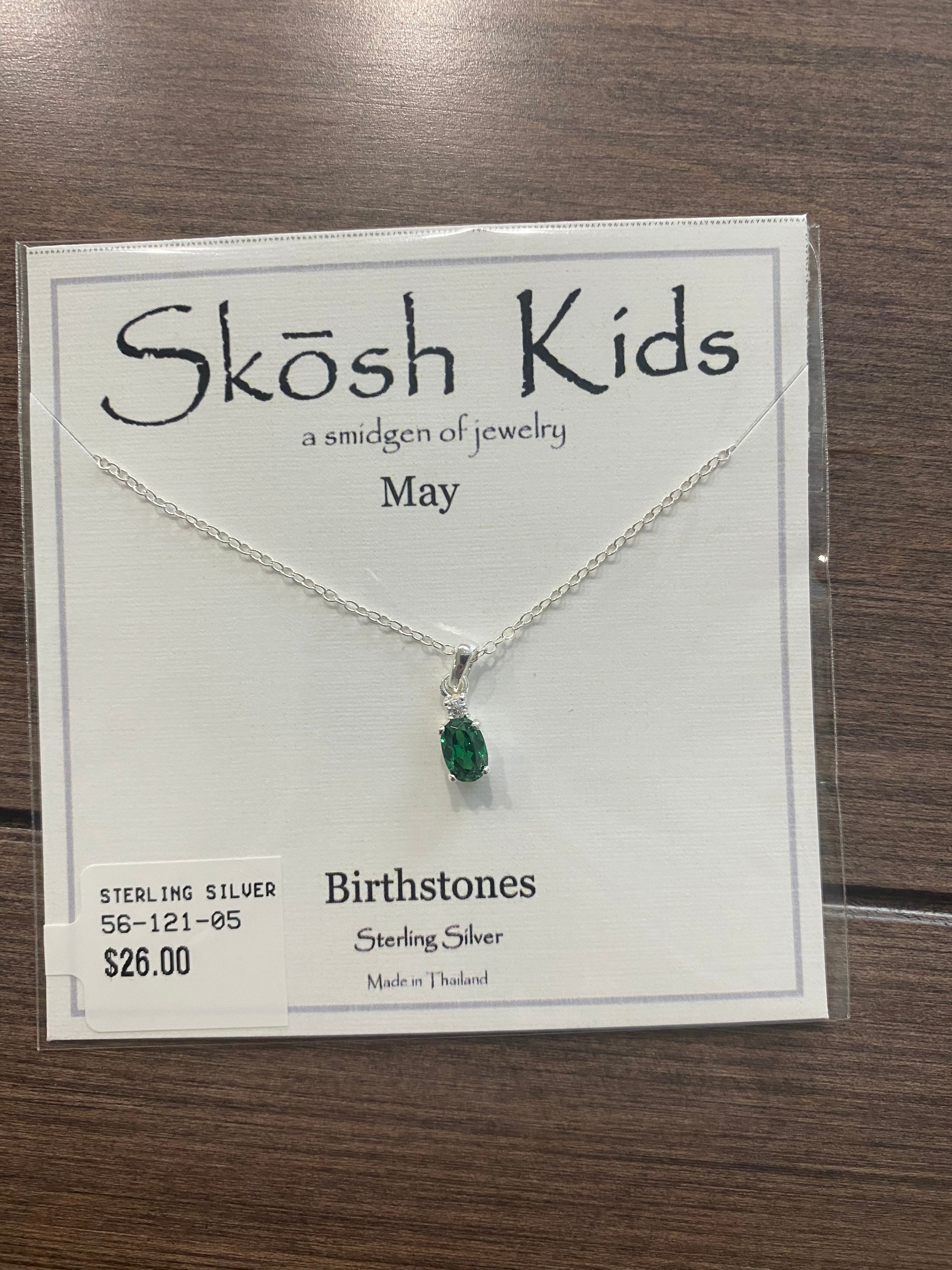 Skosh Kids Birthstone Necklaces