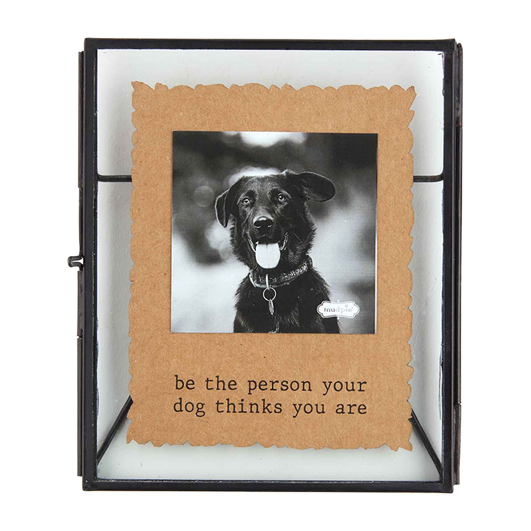 Mudpie BE PERSON GLASS PET FRAME