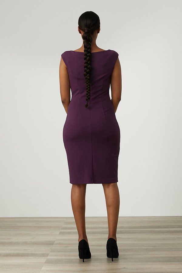 Joseph Ribkoff Amethyst Purple Draped Front Dress