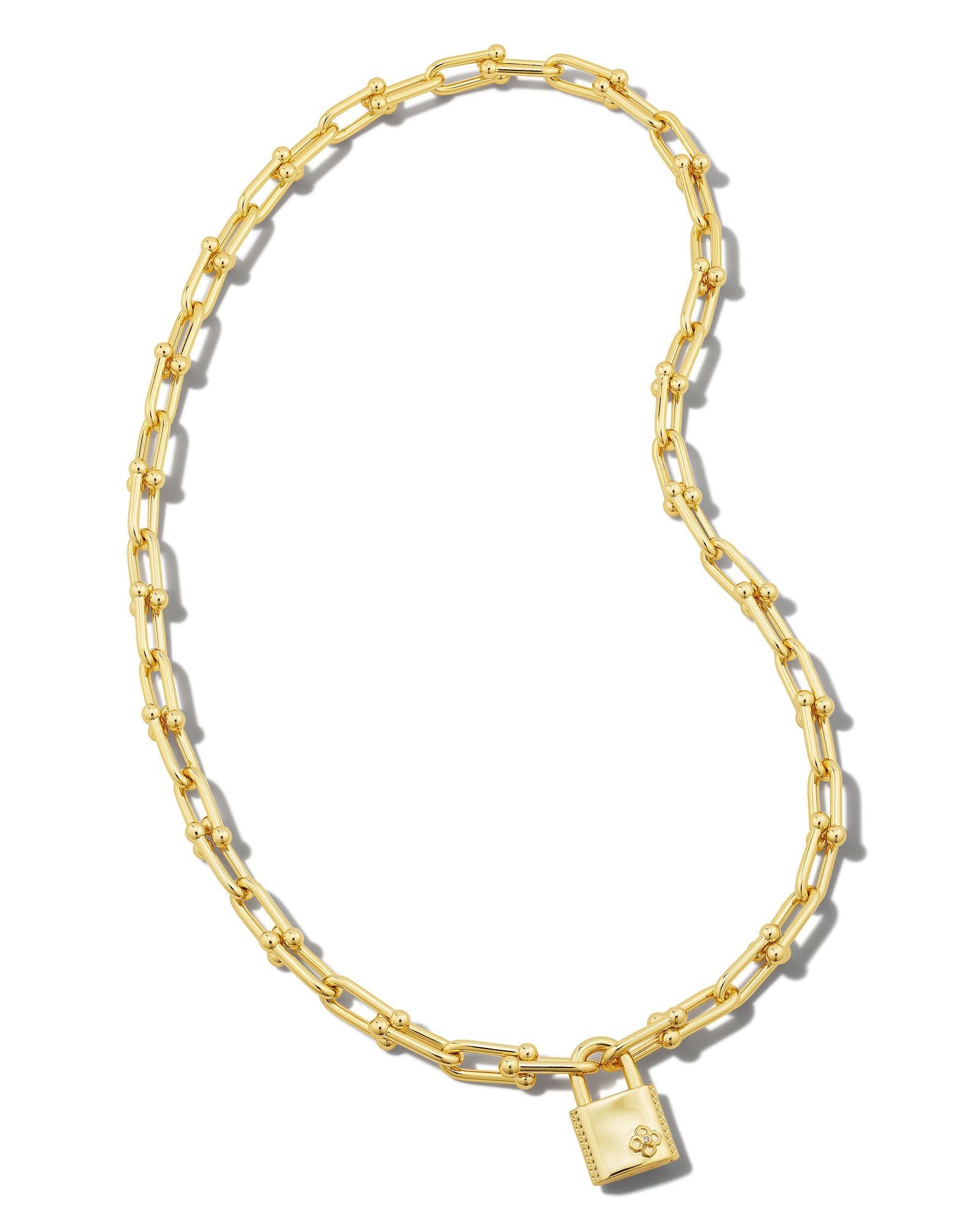 Kendra Scott Jess Lock Chain Necklaces