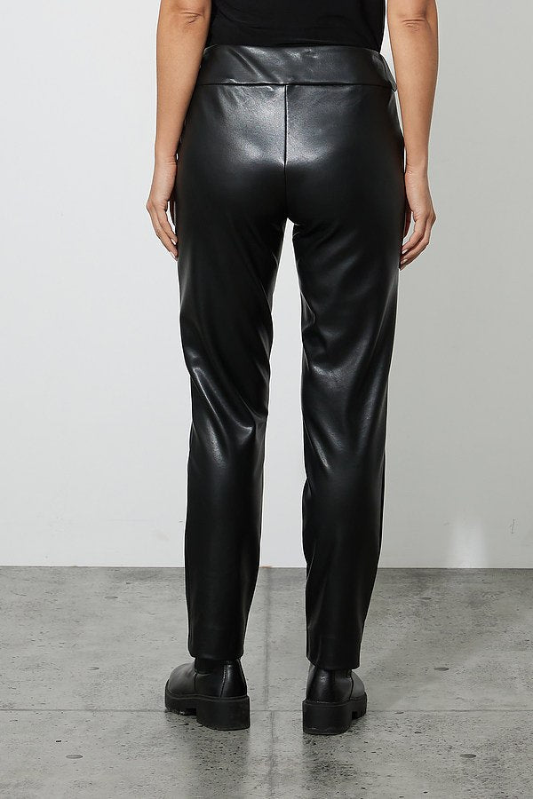 Joseph Ribkoff Black Faux Leather Pants
