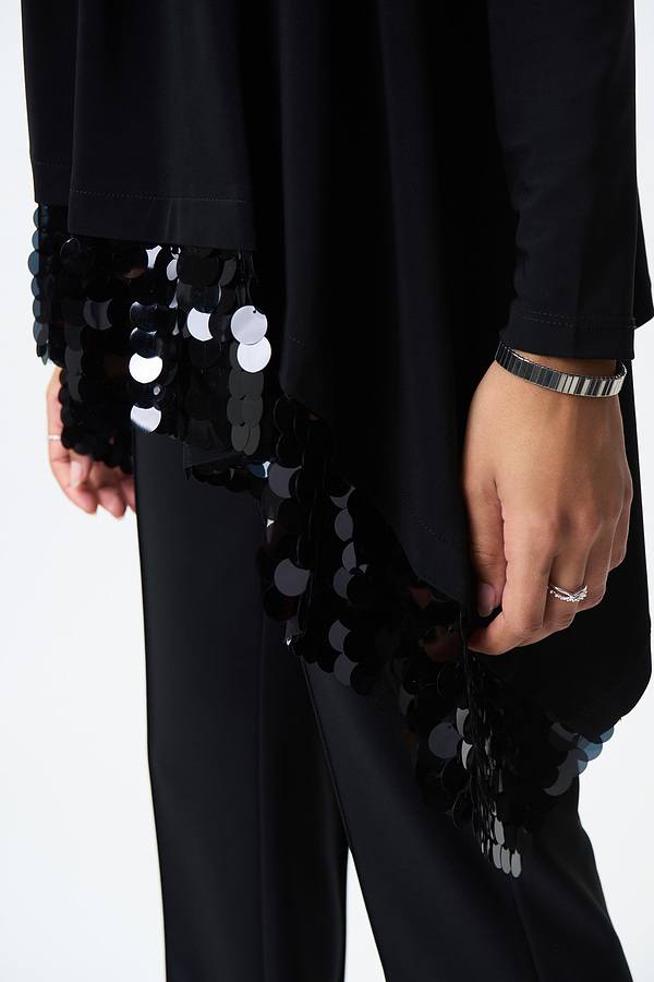 Joseph Ribkoff Black Sequin Detail Relaxed Fit Cover-up