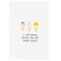 Mudpie Birthday Ice Cream Tea Towel