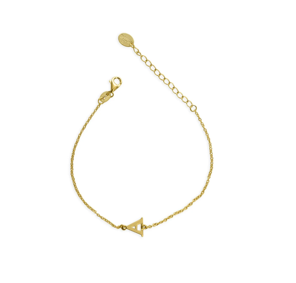 Stia Gold "A Letter for Layering" Bracelets