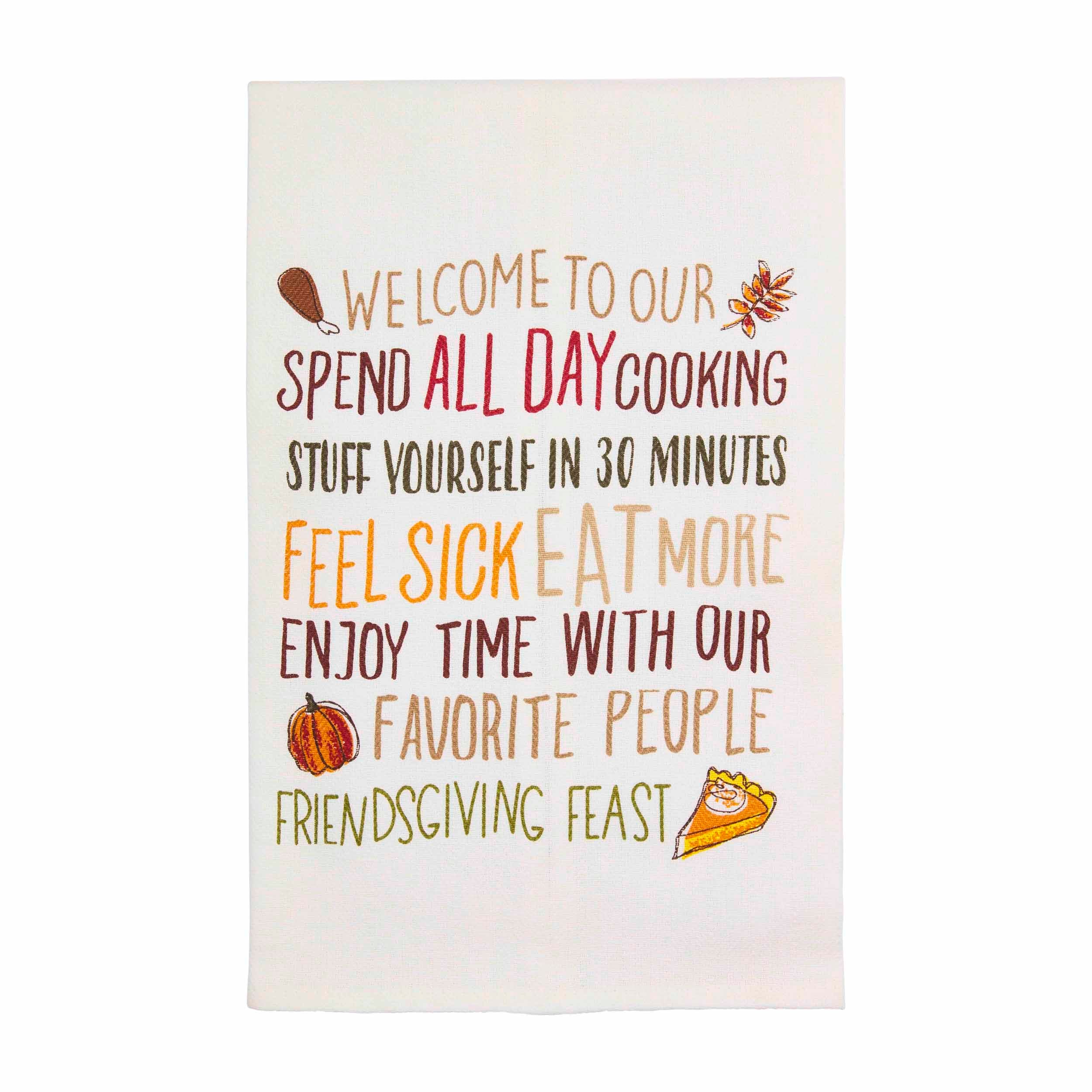 Mudpie Friendsgiving Tea Towels