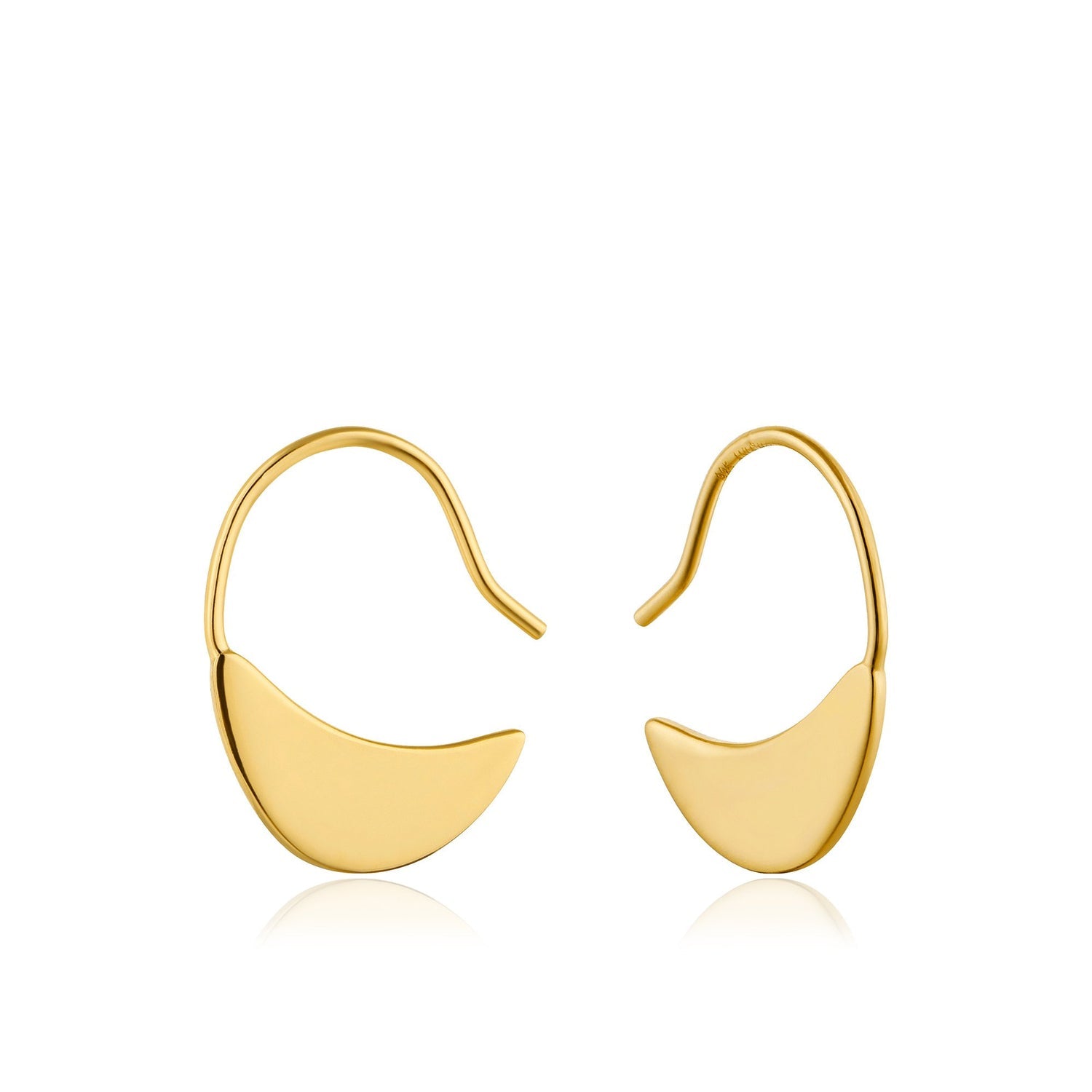 Ania Haie Geometry Hook Earrings in Gold