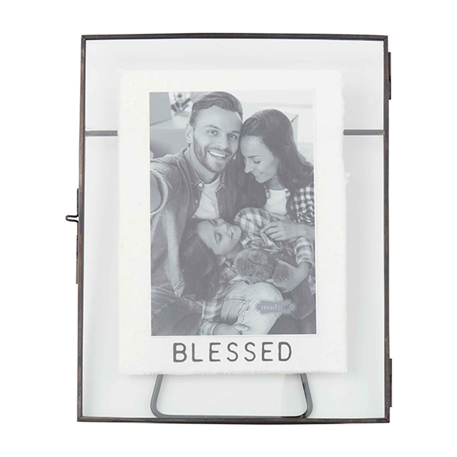 Mudpie Blessed Glass Metal Frame