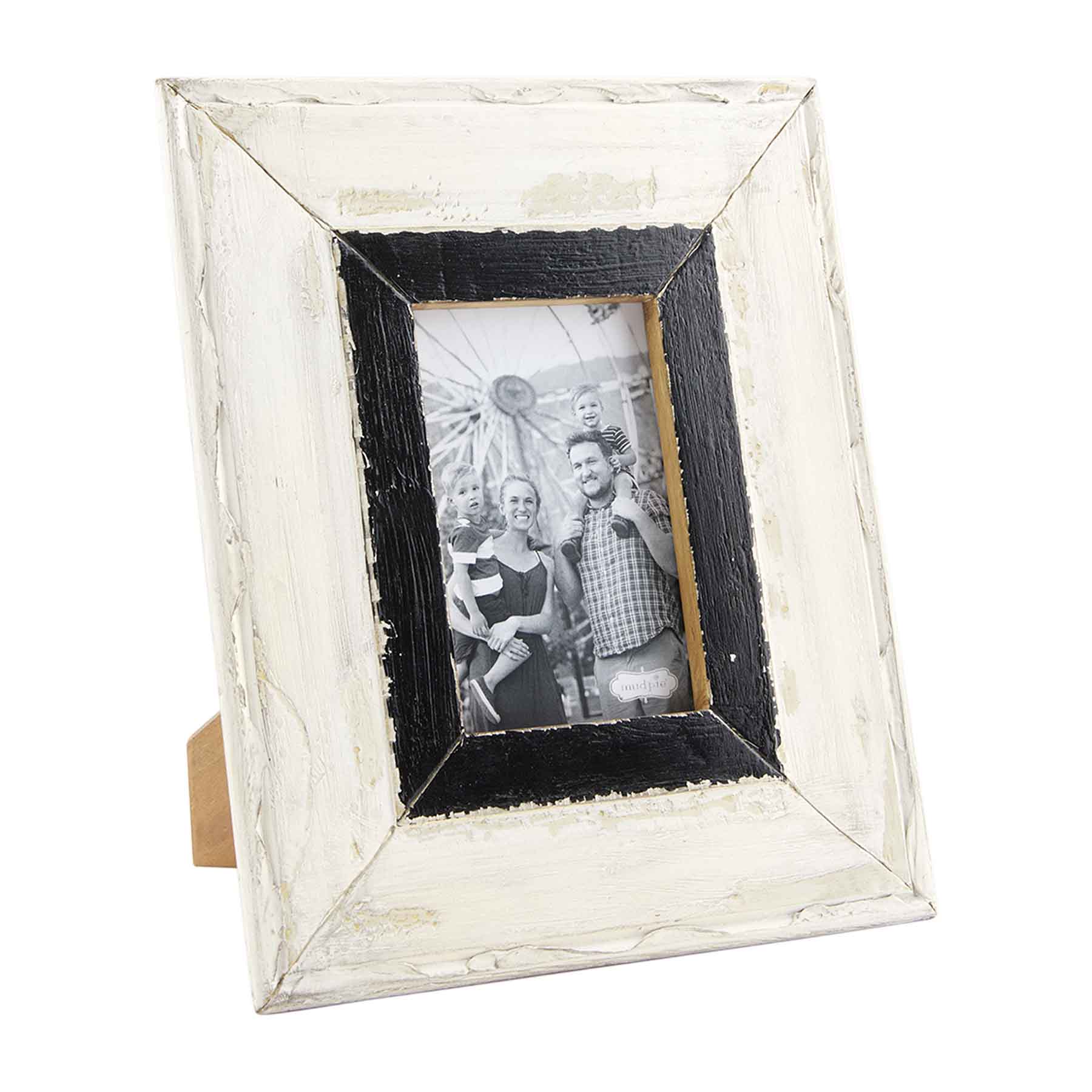 Mudpie Small White & Black Frame