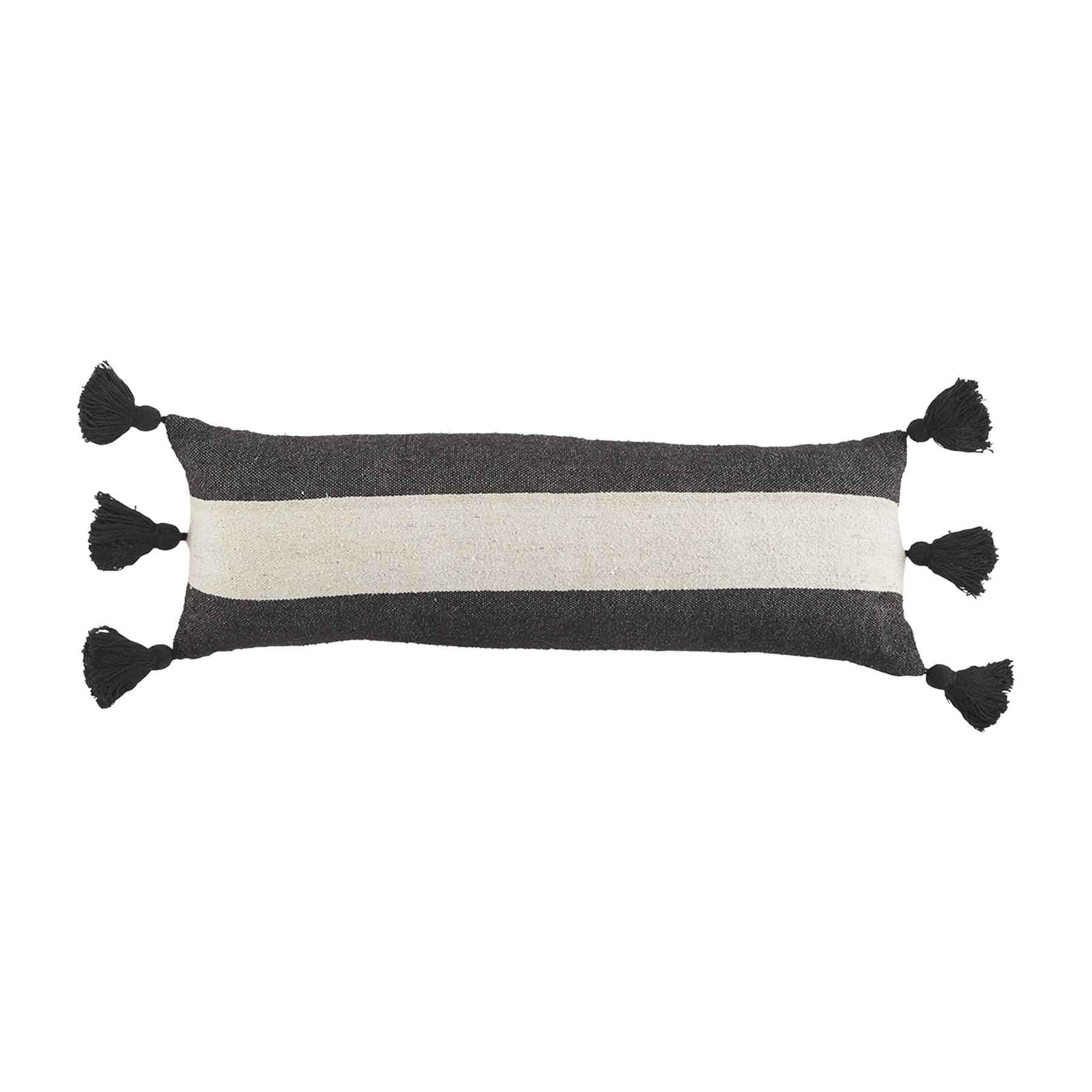 Mudpie Black Stripe Long Ponchaa Pillow