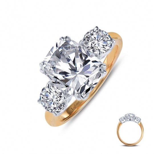 Lafonn Three-Stone Engagement Ring