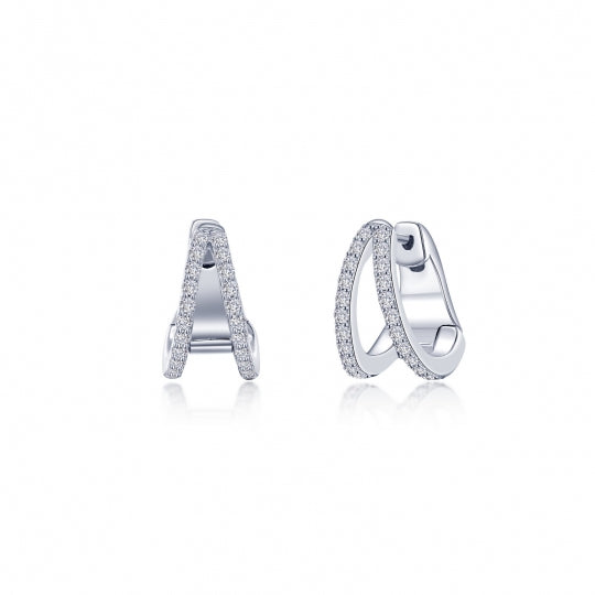 Lafonn Lassaire® Simulated Diamond Split Huggie Earrings