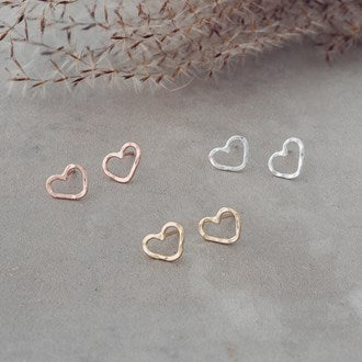 Amore Heart Stud Earrings