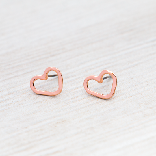 Amore Heart Stud Earrings