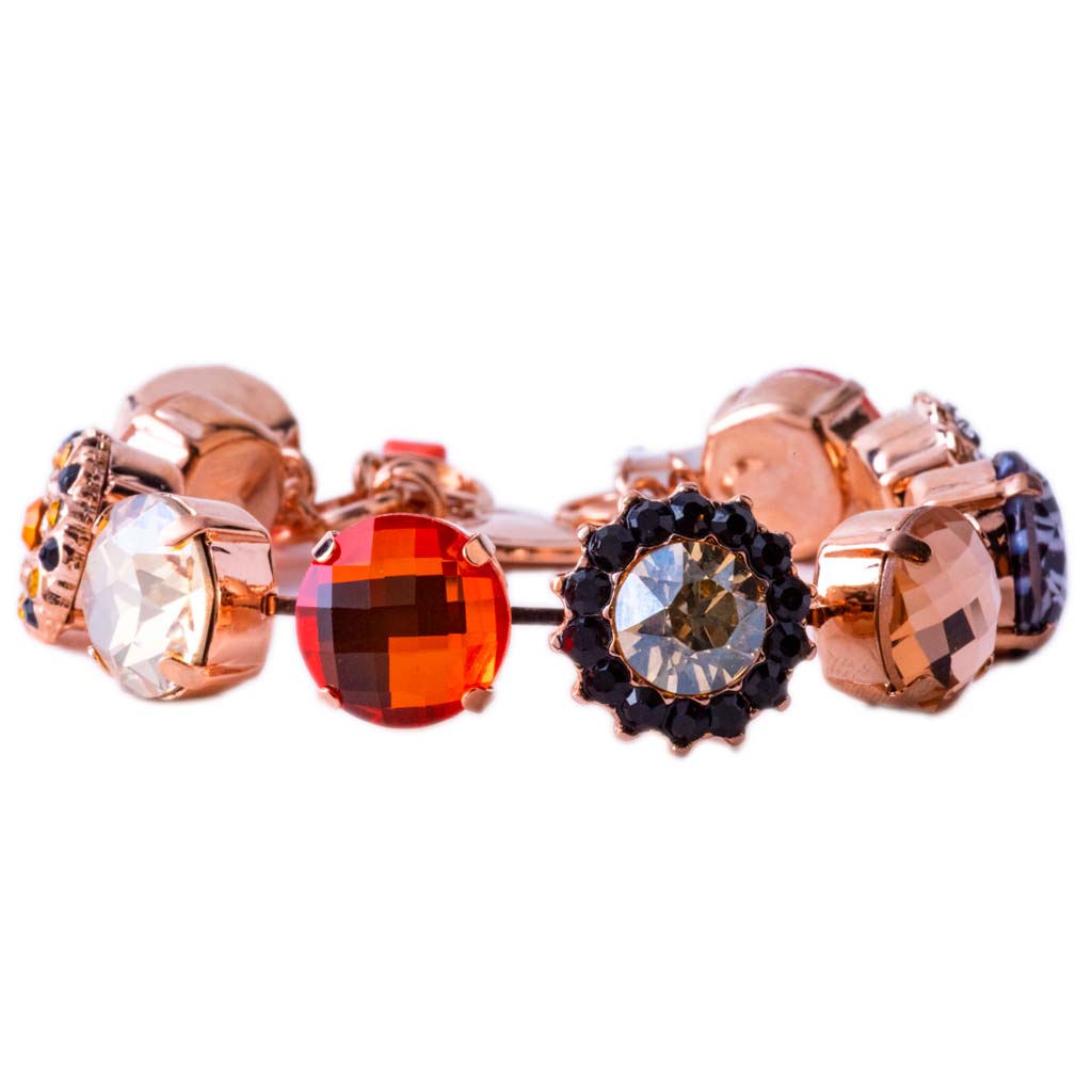 Mariana Rose Gold Extra Luxurious Cluster Bracelet in "Magic"