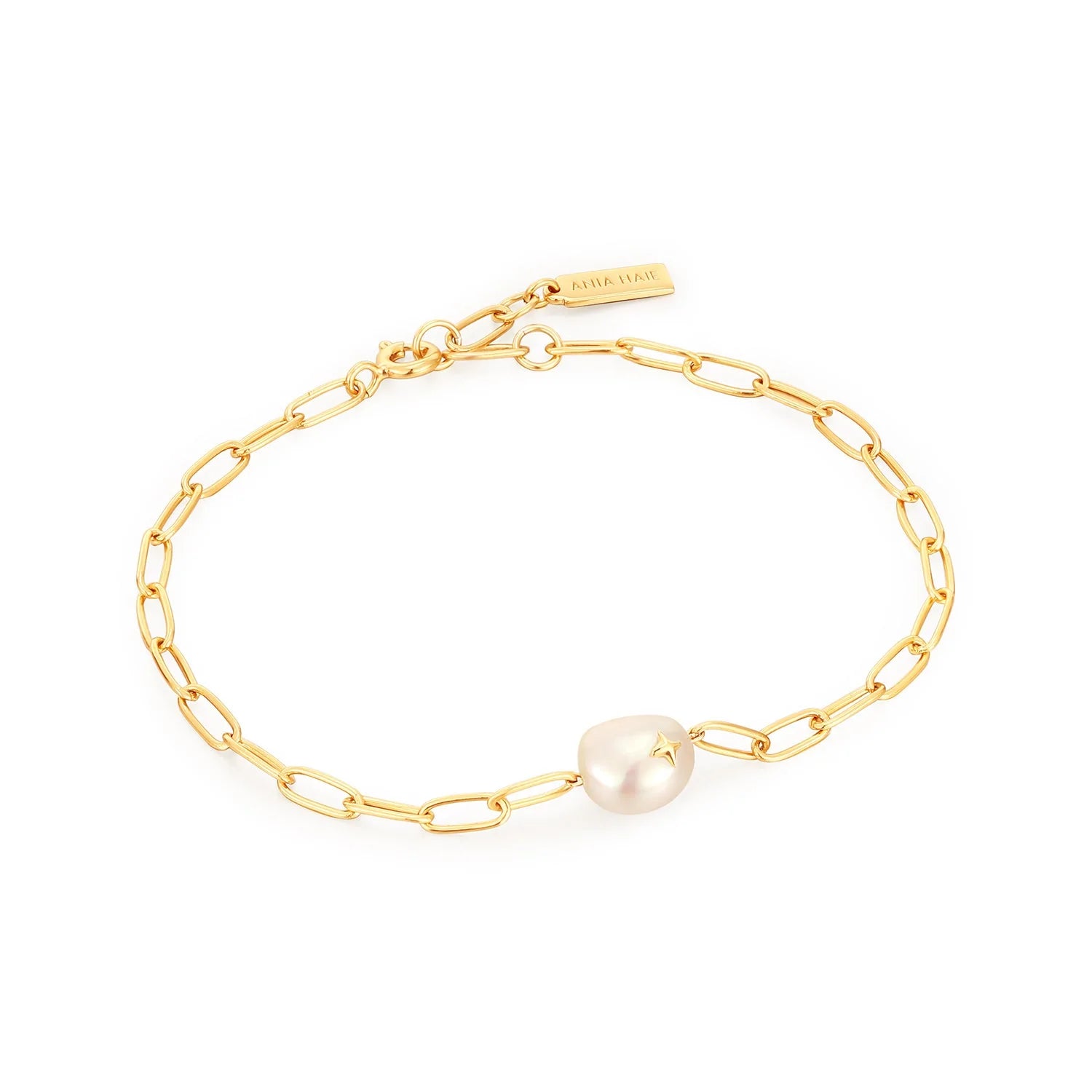 Ania Haie Pearl Sparkle Chunky Chain Bracelets