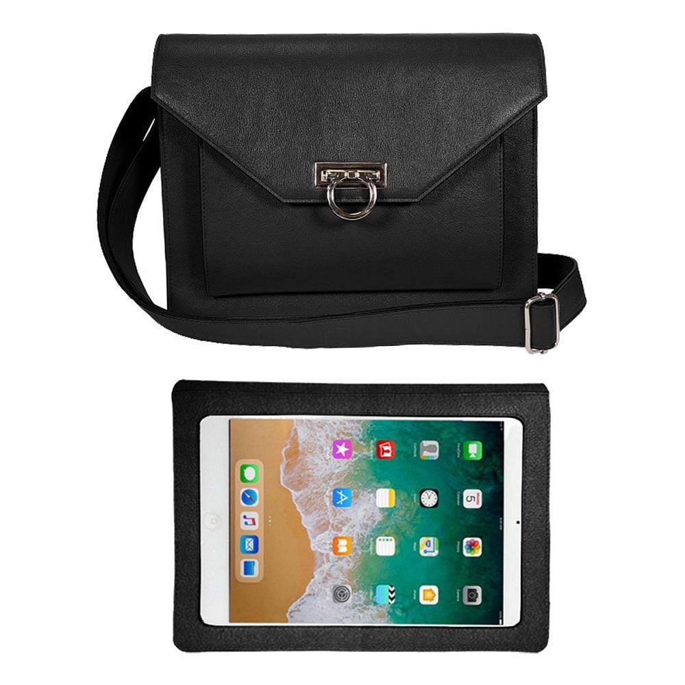 Save The Girls Tablet Messenger Bag RFID Dijon
