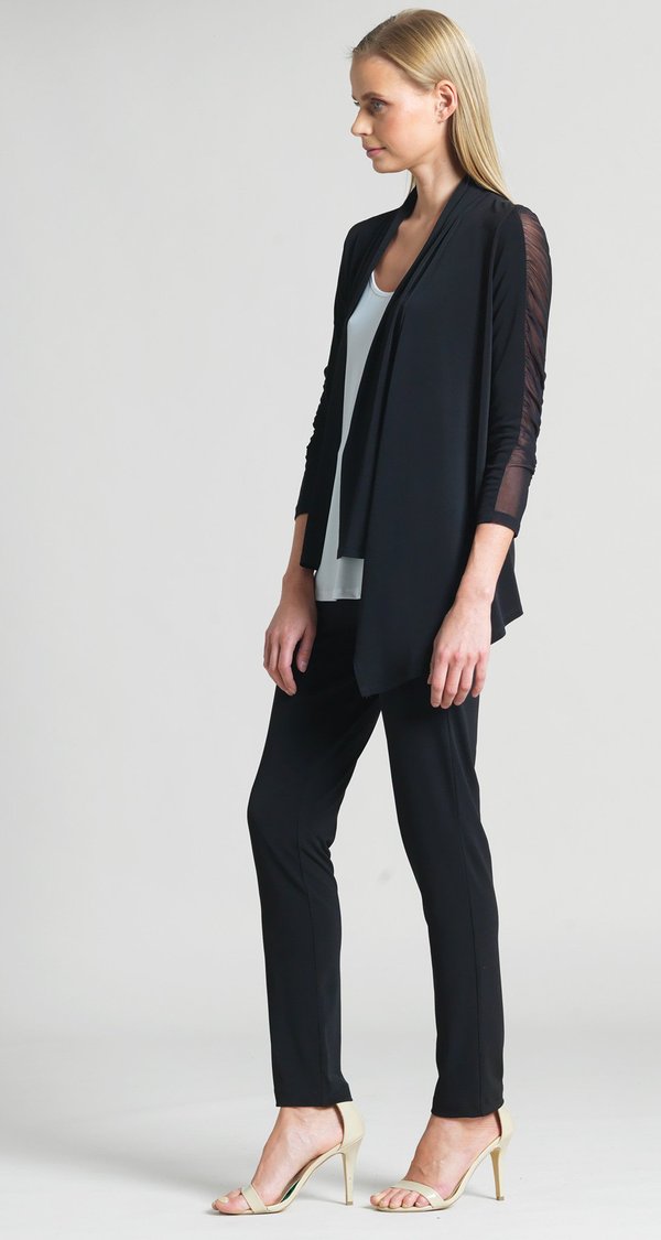 Mesh hot sale sleeve cardigan