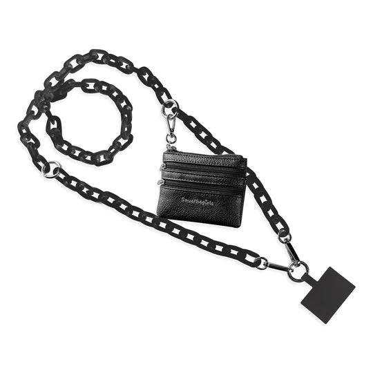Save The Girls Black Clip & Go Strap with Pouch