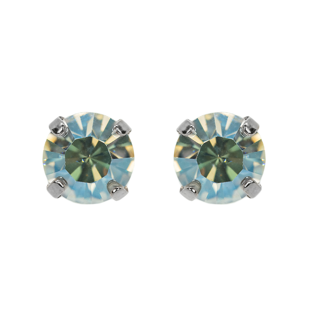 Mariana Silver Must-Have Crystal Post Earrings in "Crystal Moonlight"