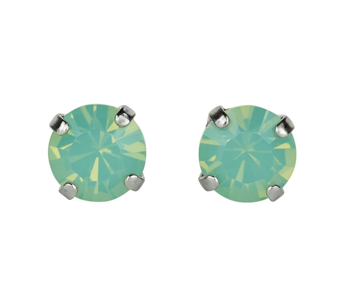 Mariana Rhodium Plated Must-Have Post Earrings in "Pacific Opal"