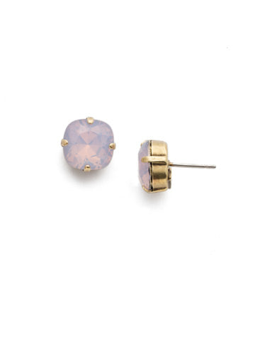 Sorrelli Halcyon Stud Birthstone Earrings - Antique Gold