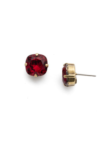 Sorrelli Halcyon Stud Birthstone Earrings - Antique Gold