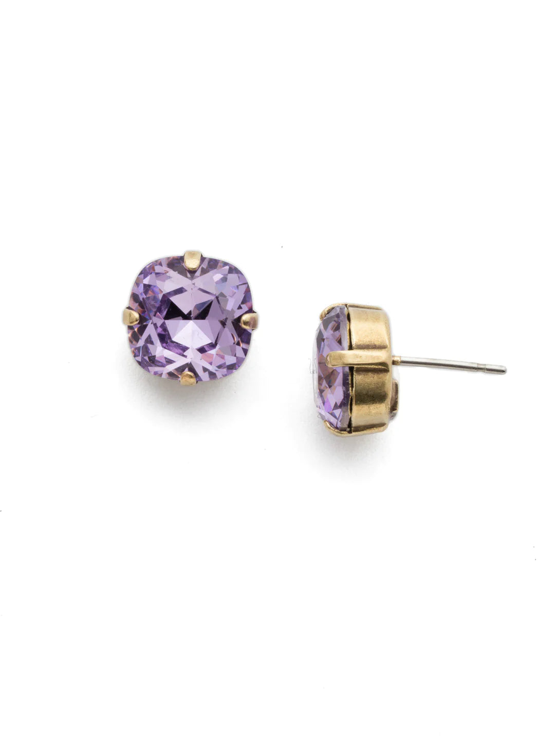 Sorrelli Halcyon Stud Birthstone Earrings - Antique Gold