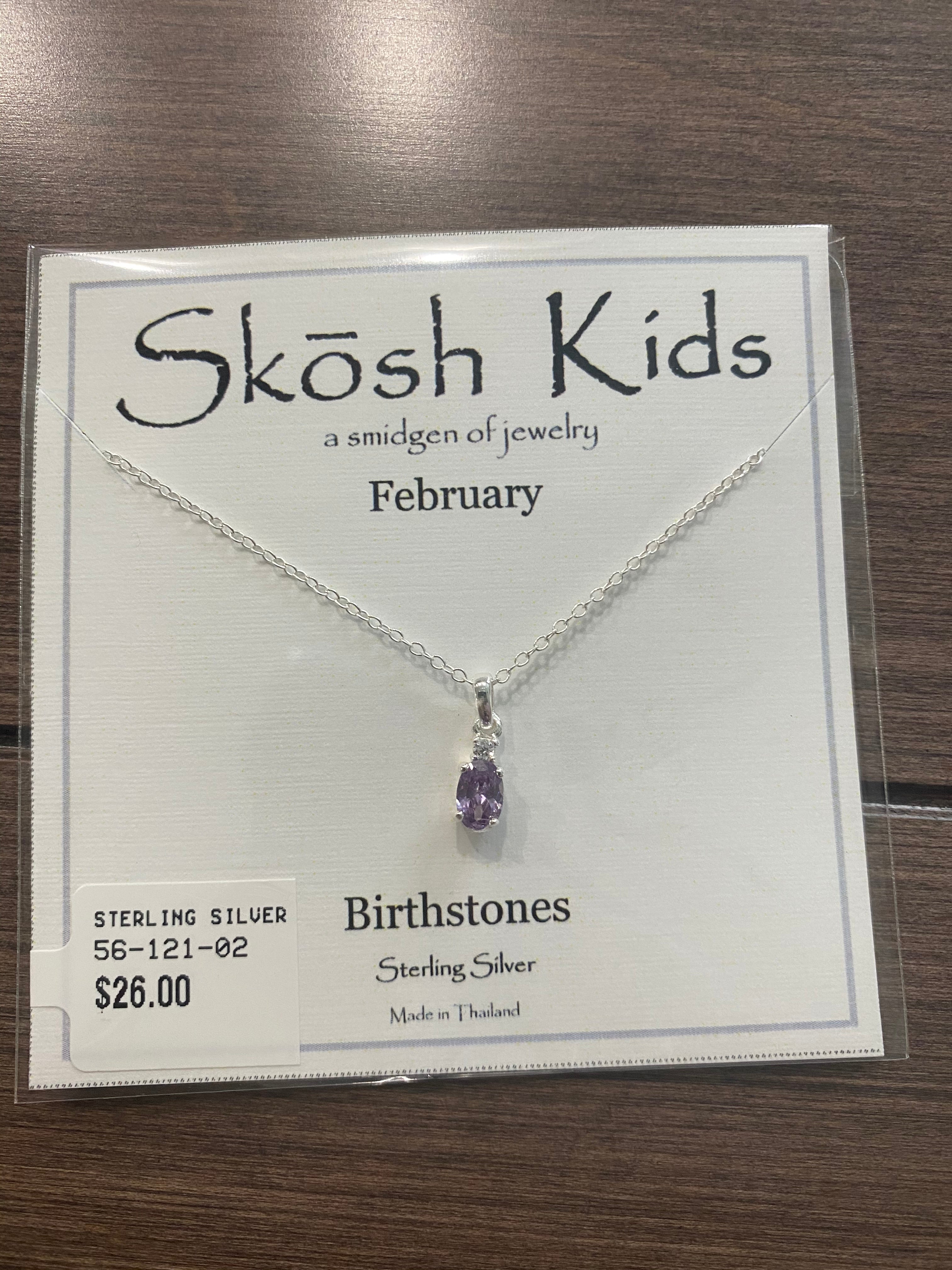 Skosh Kids Birthstone Necklaces