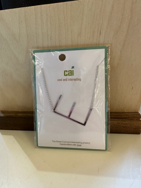 CAI Large Initial Necklace - Silver